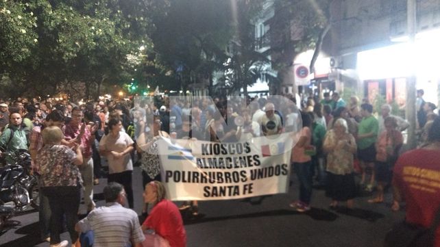 La protesta arrancó en San Martín y Bulevar&nbsp;
