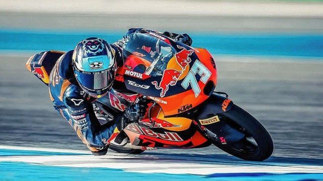 Valentín Perrone terminó cuarto en la segunda práctica y pasó a la Q2 de Moto 3