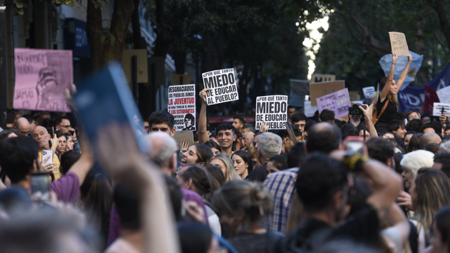 La movilización es para exigir el cumplimiento de la ley de financiamiento universitario