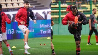 Pierotti y Perlaza llegan en capilla al partido ante Instituto en Córdoba