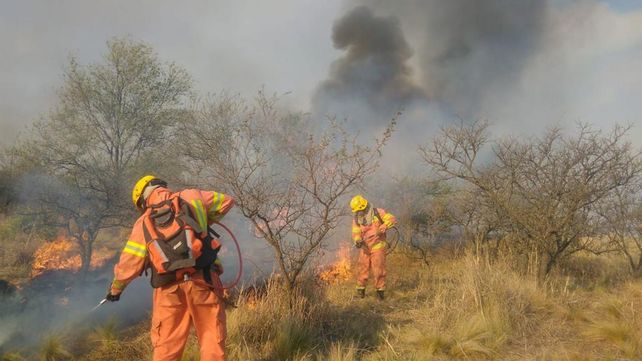 El peor incendio de la década que sufren las sierras de Córdoba