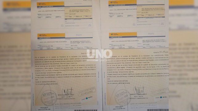 Mediante una carta documento y firmada por su presidente Mediante una carta documento y firmada por su presidente