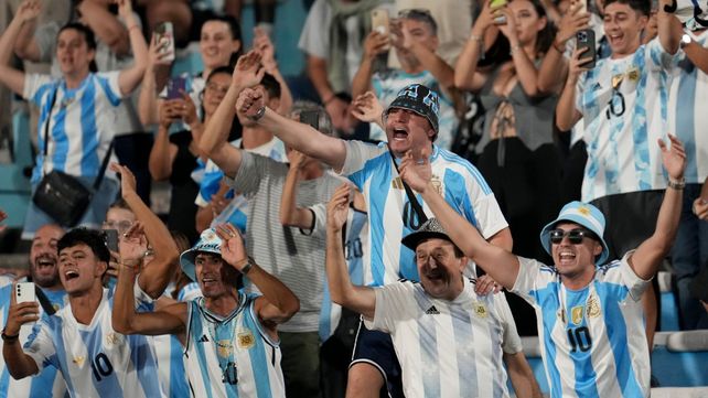 La hinchada argentina