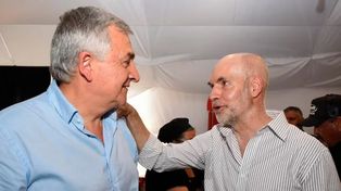Morales y Rodríguez Larreta almorzaron en el predio de Expoagro, en San Nicolás.