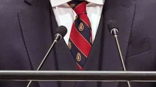 Quién es el amigo rosarino que le regaló a Milei la corbata de Adam Smith que lució ante la ONU