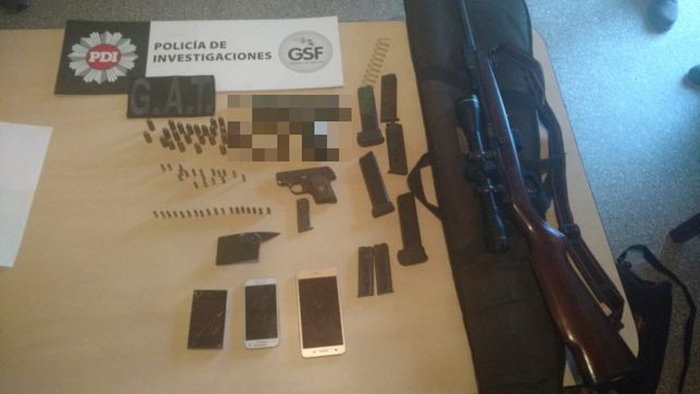 Tres armas, decenas de balas y un hombre violento que terminó preso