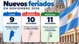¿que pasa con el feriado nacional del 9 de noviembre si el papa leon xiv suspende su visita a la argentina?