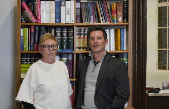 Rosana Gambacorta y Martín Gesino, un día después del veredicto en el caso. Ellos defendieron a diez policías a lo largo del trámite. 