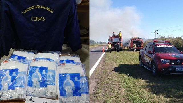 Bomberos de Ceibas lanzan una campaña solidaria para comprar equipos de bioseguridad