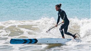 Por más. Santino Basaldella tendrá acción en la mañana del jueves con su tabla, en los Juegos Panamericanos de Santiago.
