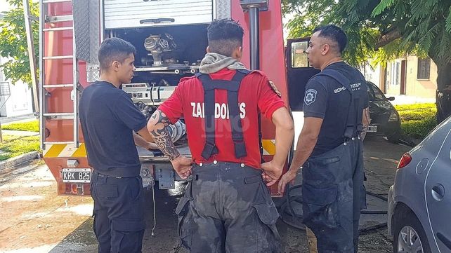 El incendio se produjo en una de las habitaciones de la vivienda de Huergo 2300