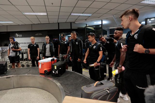 Independiente del Valle también llegó a Asunción para la final ante Colón