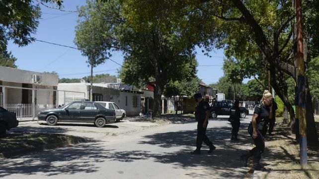 La escena de las dos balaceras que se produjeron la mañana del sábado en Villa Gobernador Gálvez.