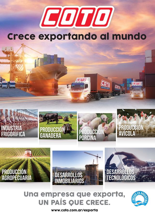 Coto. Una empresa que exporta, un país que crece