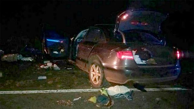 Tres personas murieron en un choque frontal en la ruta nacional 14