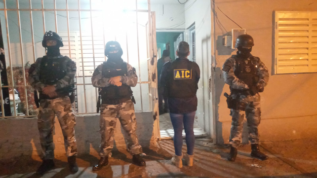 La AIC participó de diversos allanamientos este viernes en distintos puntos de la ciudad.&nbsp;
