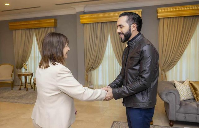 Patricia Bullrich y Nayib Bukele