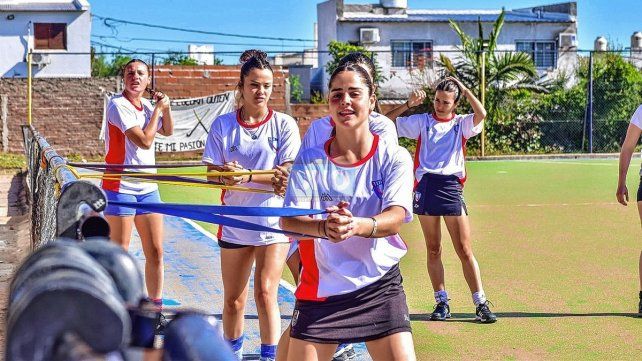 Las chicas de Entre Ríos en la última práctica en Paracao.