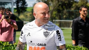 Jorge Sampaoli, con la camiseta de Atlético Mineiro. El DT de Casilda asume este miércoles en el Galo.&nbsp;