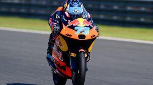 Valentín Perrone brilló y largará tercero en el GP de Estados Unidos de Moto3