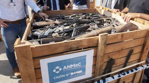Armas no registradas: nueva ley permite blanqueo en Anmac