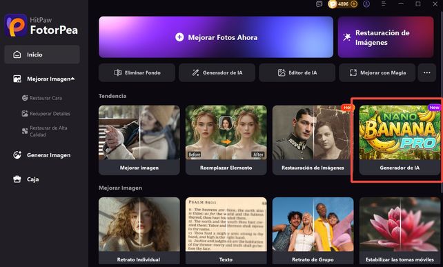 Cómo usar Nano Banana Pro en HitPaw FotorPea: ¿Alternativa a Gemini o No?