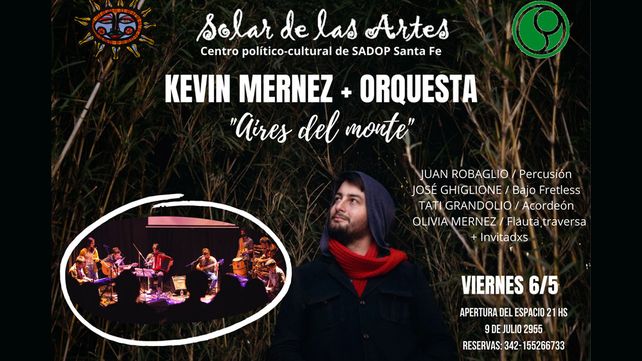 Kevin  Mernez + Orquesta en el Solar de las Artes