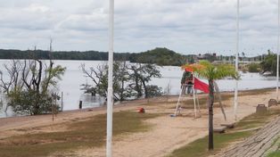 Regreso. El río vuelve a su cauce y las playas comienzan a aparecer.