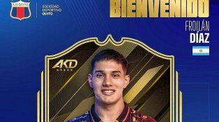 Tras renovar en Unión, Froilán Díaz fue presentado en Deportivo Quito