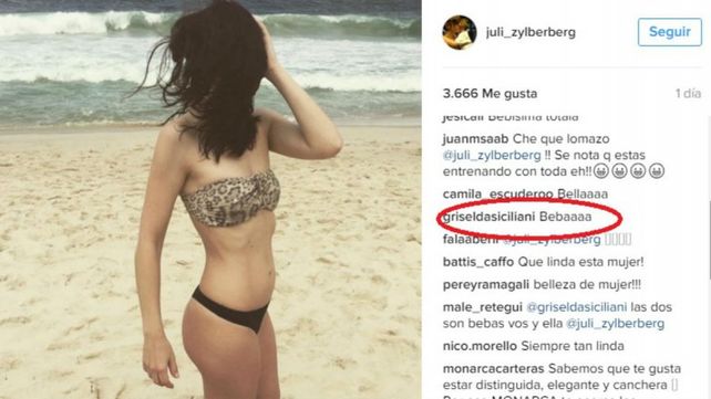 La foto de Julieta Zylberberg que despertó la reacción de Griselda Siciliani