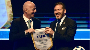 El presidente de la Conmebol, Alejandro Domínguez, confirmó su propuesta para el Mundial 2030.
