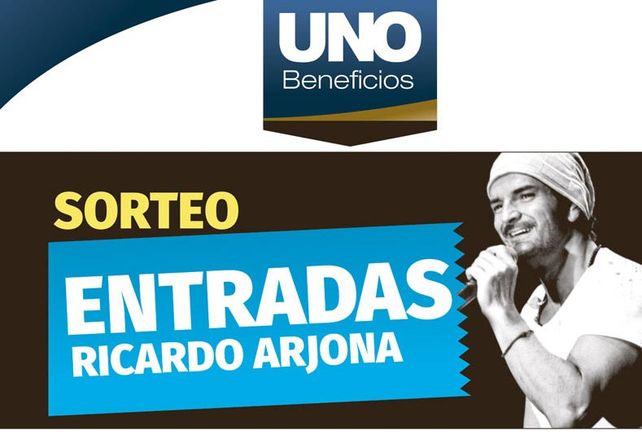 Beneficios UNO sortea entradas para ver a Ricardo Arjona