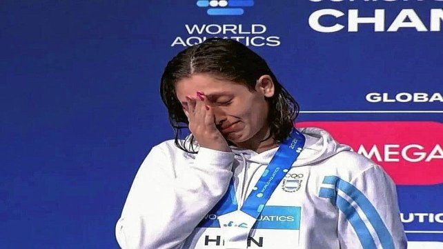  La nadadora argentina de 17 años rompió el récord sudamericano de Georgina Bardach.