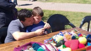 Uno de los talleres que se organizaron en la Ciudad de los Niños.