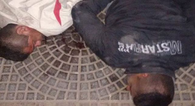 Palizón. Los dos ladrones fueron chocados