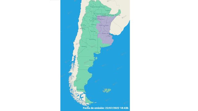 Alerta violeta por niebla para Entre Ríos y otras provincias