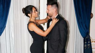Lionel Messi y Germán Pezzella, de fiesta en la previa de la Navidad