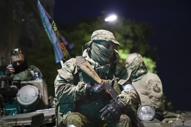 Las tropas de Wagner durante la rebelión del 23/24 de junio. Tomaron fácilmente la ciudad de Rostov y luego avanzaron hacia Moscú sin hallar resistencia.