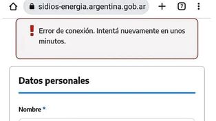 Reportan problemas para completar el formulario para tramitar los subsidios para el gas y la electricidad