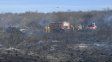 Bomberos de toda la provincia de Córdoba participan del combate al fuego. (Gobierno de Córdoba)