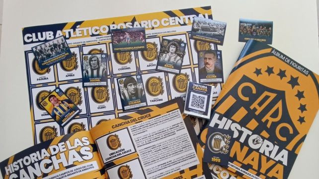 El álbum y las figuritas que estarán a disposición de los hinchas de Central.