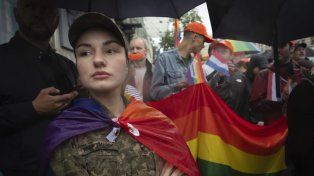 Soldados LGBT de Ucrania se manifestaron para reclamar más derechos