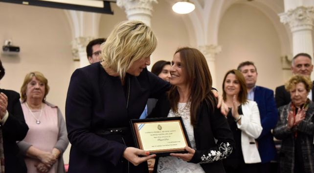 Una maestra santafesina recibió la distinción nacional Maestro Ilustre 2018
