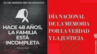 Los mensajes de Colón y Unión por el Día de la Memoria