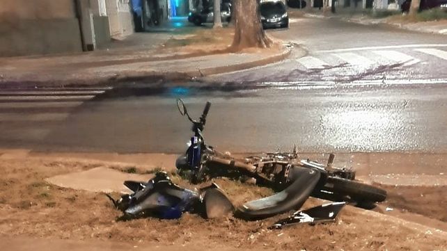 Choque en Almafuerte y Circunvalación con una persona herida