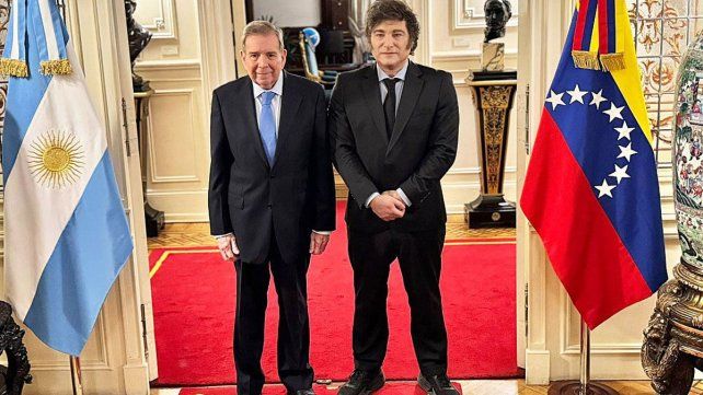 Edmundo González Urrutia se reunió con Javier Milei en el marco de la puja del Gobierno argentino con Nicolás Maduro por la detención del gendarme Nahuel Gallo