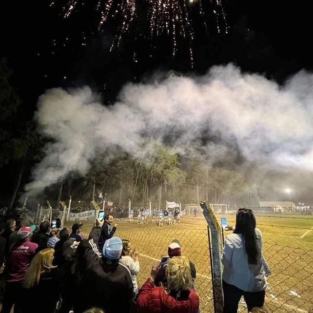 Festejo. La locura de todos en Los Andes.