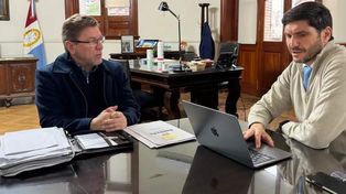 El gobernador Maximiliano Pullaro recibió al senador Rodrigo Borla