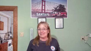 Mirta Tami, presidenta del cuartel de Bomberos Voluntarios de Santa Fe