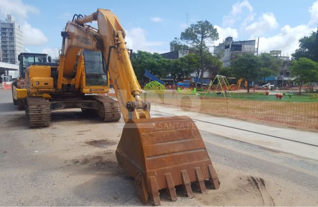 Las obras que comenzaron en julio de 2018 se fueron demorando y hoy se observa de poco a escaso movimiento.